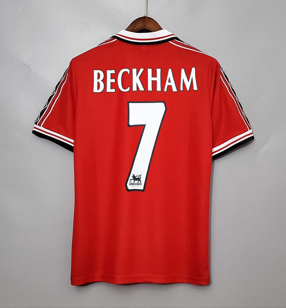 1998-00 Manchester United Home Shirt Beckham #7